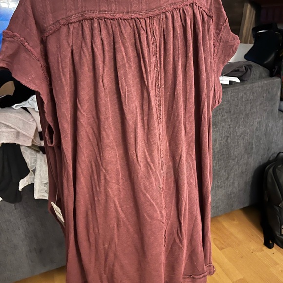 Free People Raspberry Boho Blouse - Picture 6 of 13